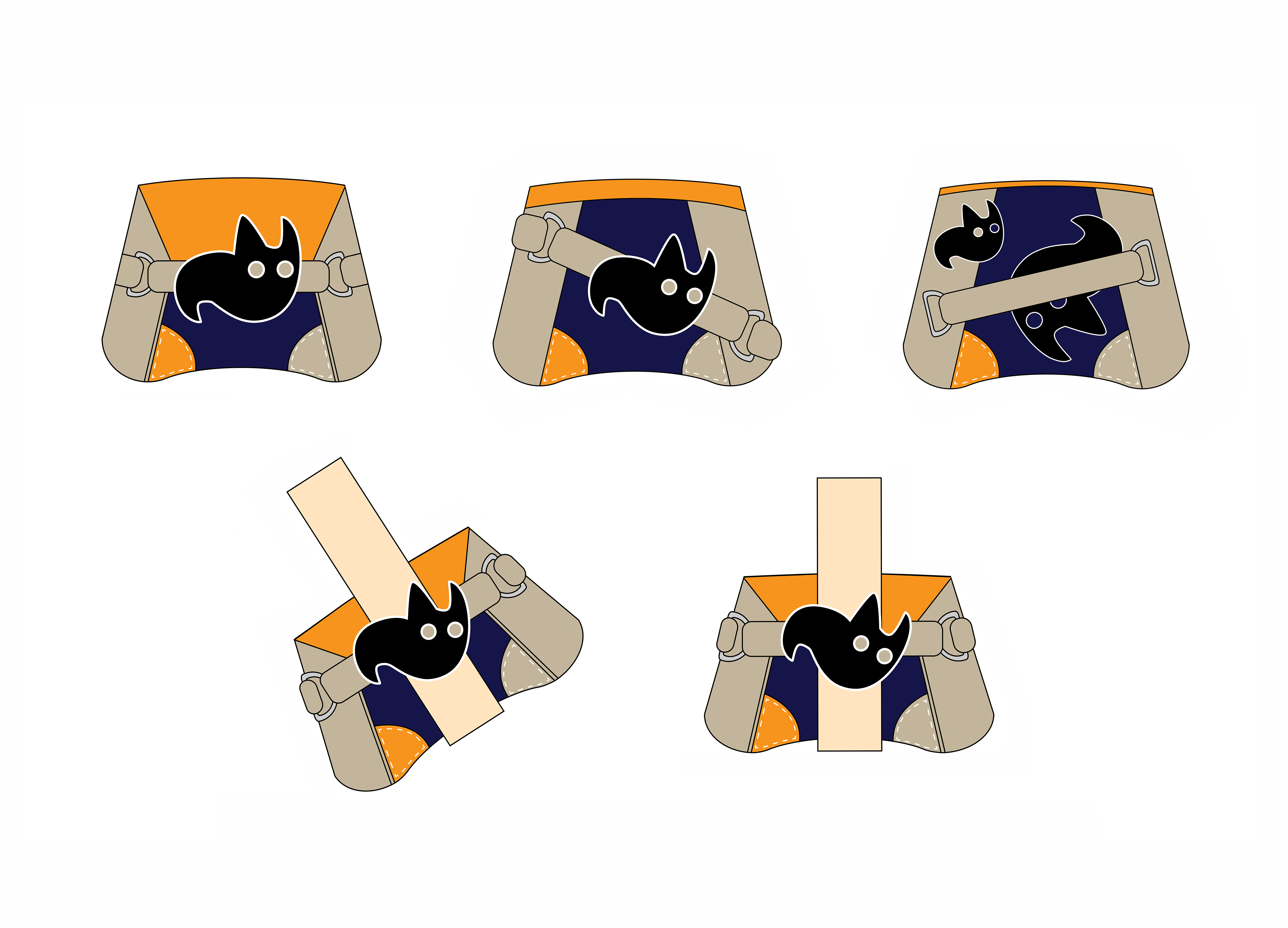 Ghostcat Clutch sketches